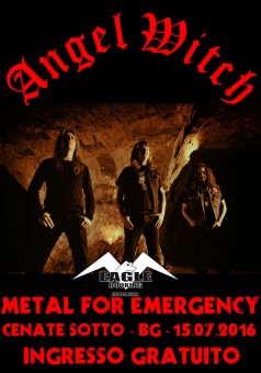 Angel Witch headliner di Venerdì 15 Luglio 2016 al Metal for Emergency