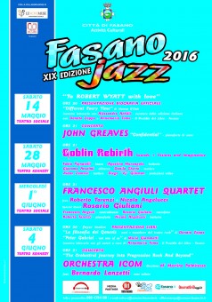 Fasano Jazz 2016: il programma della XIX Edizione