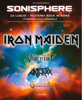 Gli Iron Maiden headliner al Sonisphere Postepay Rock in Roma 2016