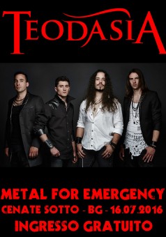 Vision Divine e Teodasia confermati per Sabato 16 Luglio 2016 al Metal for Emergency