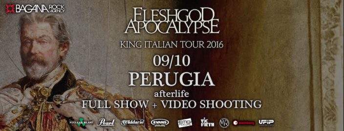 Fleshgod Apocalypse: 9 Ottobre 2016 – Concerto a Perugia e registrazione nuovo video