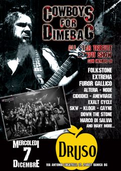 Cowboys For Dimebag: stasera a Bergamo – in scaletta anche un omaggio a Lemmy