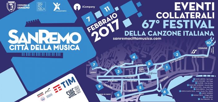 Festival di Sanremo 2017 – Eventi Collaterali: “Tutti Cantano a Sanremo” gli eventi e le location