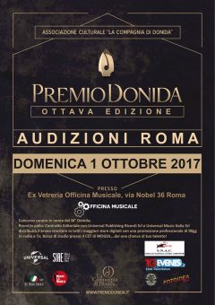 Il Premio Donida alla ricerca di nuovi talenti: audizioni a Roma domenica 1 ottobre