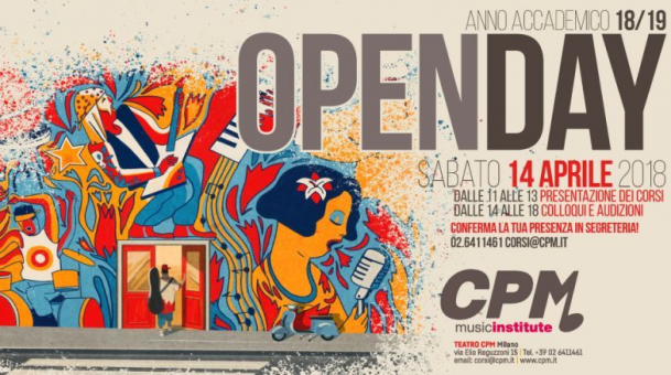 Sabato 14 Aprile Open Day al CPM Music Institute
