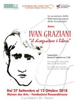 Ivan Graziani – la mostra “il disegnatore è libero” fino al 2 ottobre a Pescara – Ingresso libero