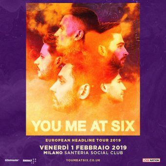 You me at six live il 1 febbraio a Milano