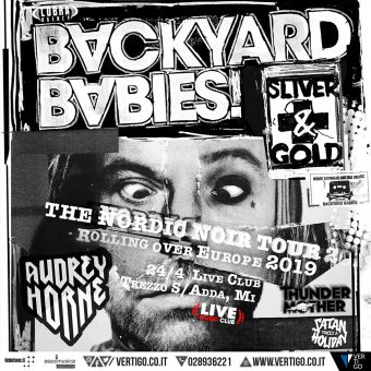 Backyard Babies – unica data italiana per “Nordic Noir Tour” mercoledì 24 aprile al Live Music Club di Trezzo Sull’Adda (MI)