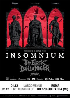 Insomnium – “Tour Like A Grave 2019” – Due date esclusive in Italia a dicembre con The Black Dahlia Murder e Stam1na