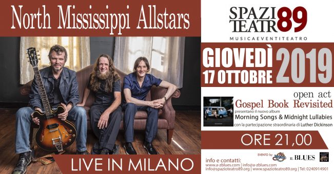 A ruba i biglietti per il concerto di giovedi’ 17 ottobre dei North Mississippi Allstars allo Spazio Teatro 89