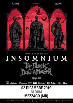 Insomnium e The Black Dahlia Murder – cambio venue data milanese: lunedì 2 dicembre Bloom, Mezzago (MB)