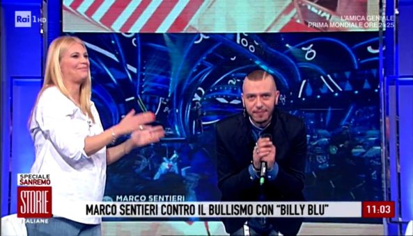“Sei il vincitore morale di Sanremo Giovani” Eleonora Daniele su Marco Sentieri a “Storie Italiane”