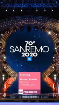 Sanremo 2020, Emma Marrone ospite della prima serata del Nutella Stage in Piazza Colombo