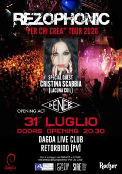 Rezophonic con Cristina Scabbia il 31 luglio al Dagda Live Club