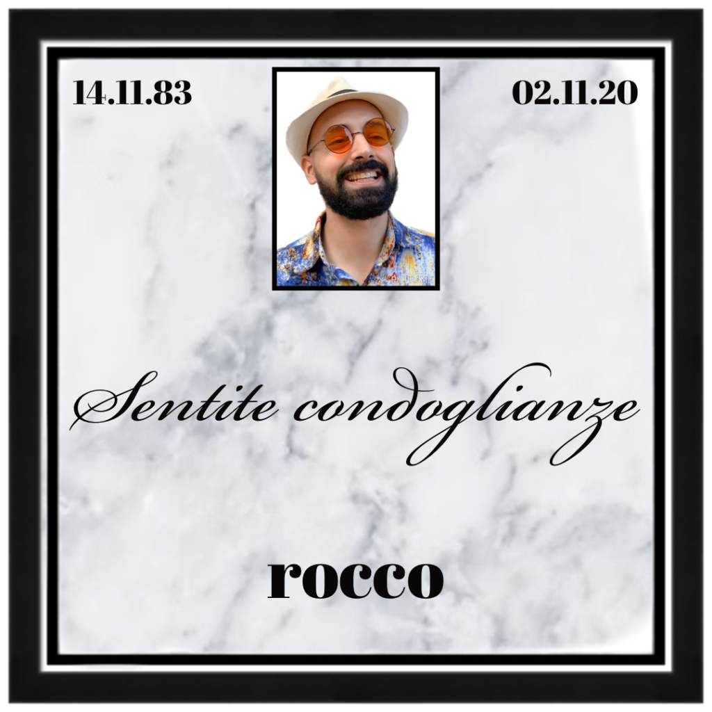 Rocco Sentite Condoglianze E Il Nuovo Video