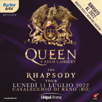Queen + Adam Lambert: “abbiamo il cuore spezzato”.The Rhapsody Tour viene nuovamente posticipato e la data italiana slitta al 2022