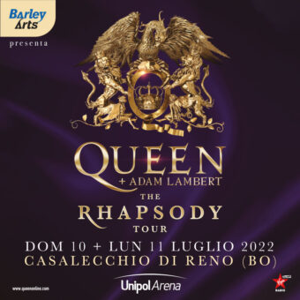 Queen + Adam Lambert : nuova data in Italia, domenica 10 luglio 2022 a Casalecchio di Reno (Bologna)