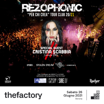 Al The Factory, live dei Rezophonic con special guest Cristina Scabbia