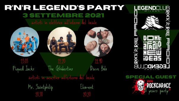 R’n’R Legend’s Party: info e orari