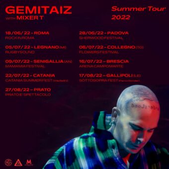 Gemitaiz: parte dal palco del Rock In Roma sabato 18 giugno l’“Eclissi Summer Tour 2022”