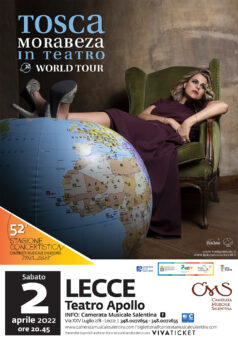 Sabato 2 Aprile, ore 20.45 – Tosca, Morabeza World Tour al Teatro Apollo di Lecce