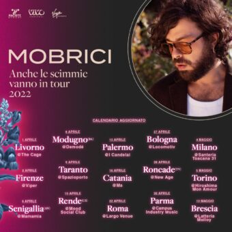Mobrici: domani, venerdì 13 maggio, alla Latteria Molloy di Brescia per l’ultimo appuntamento del “Anche Le Scimmie Vanno In Tour 2022”