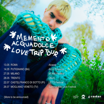 Memento: annunciate le prime date di “Acquadolce Love Trip Tour”