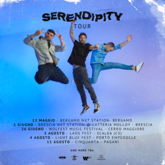 I Serendipity annunciano il primo tour estivo al via da domani da Bergamo