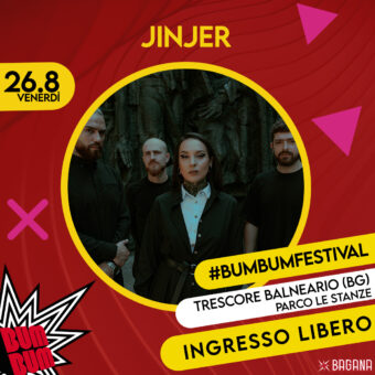 Jinjer – Concerto gratuito in Italia ad agosto: Bum Bum Festival, Trescore Balneario (BG)