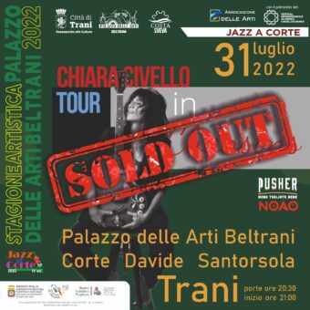 Jazz a Corte: sold out il concerto di Chiara Civello a Palazzo delle Arti Beltrani a Trani (BT)