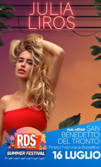 Julia Liros all’opening act dell’RDS Summer Festival 2022 – 16 luglio 2022 San Benedetto del Tronto