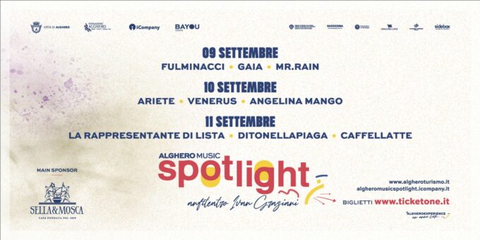 Oltre 500 iscritti al contest che porta 3 artisti emergenti ad esibirsi sul palco di Alghero Music Spotlight