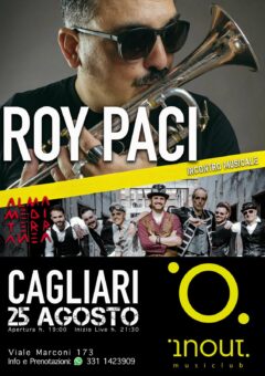 A Cagliari il cantante e trombettista Roy Paci con uno spettacolo tra viaggio e musica