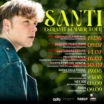 Santi sarà l’opening act di Elisa il 19 agosto all’Arena della Regina di Cattolica e si aggiungono nuove date al tour