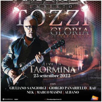 Umberto Tozzi: Il 25 settembre al Teatro Antico di Taormina, una serata speciale del tour “Gloria Forever”