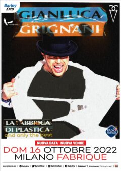 Gianluca Grignani: domenica 16 ottobre in concerto al Fabrique Di Milano