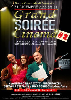 “Grand Soirée Cinema #2. Omaggio Musicale Alla Settima Arte” con Eleonora Mazzotti, Stefania Stefanin, Mirco Rocchi e Luca Bonucci