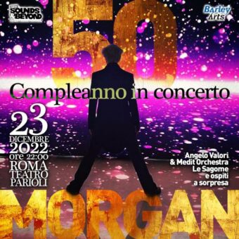 Morgan50: il concerto evento per i 50 anni di Morgan al Teatro Parioli di Roma venerdì 23 dicembre