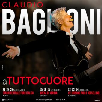 Claudio Baglioni… aTUTTOCUORE, 9 maxieventi a Roma, all’Arena Di Verona e a Palermo
