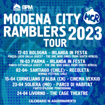 Modena City Ramblers – la band annuncia le nuove date del tour con cui farà tappa anche in Cile per il Womad Festival