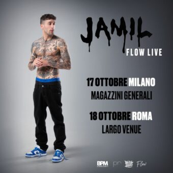 Jamil: annuncia oggi due imperdibili live per questo autunno. Il 17 ottobre a Milano e il 18 ottobre a Roma