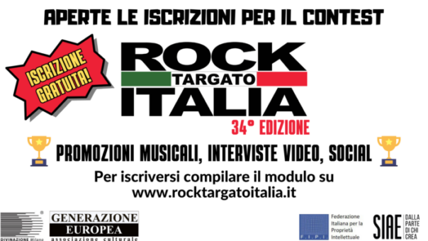 Aperte le iscrizioni per il contest Rock Targato Italia