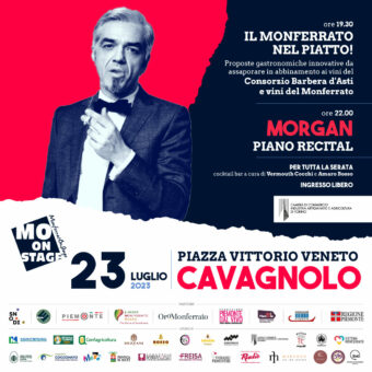 Prosegue l’8ª edizione del Monferrato On Stage: il 23 luglio a Cavagnolo (Torino) il concerto di Morgan