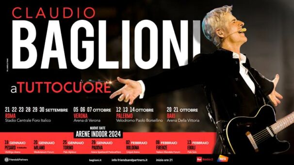 Claudio Baglioni: 4 date del tour “aTUTTOCUORE” all’Arena Di Verona