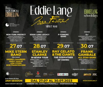 Dal 27 al 30 luglio a Monteroduni (Isernia) – Eddie Lang Jazz Festival
