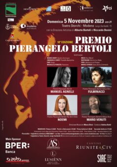 Premio Pierangelo Bertoli 2023: il 5 novembre al Teatro Storchi di Modena saranno premiati Manuel Agnelli, Fulminacci, Mario Venuti E Noemi