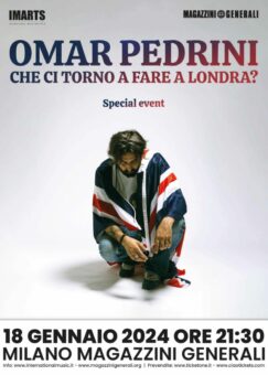 Omar Pedrini – un evento speciale il 18 gennaio a Milano per festeggiare I 10 anni di “Che ci vado a fare a londra”