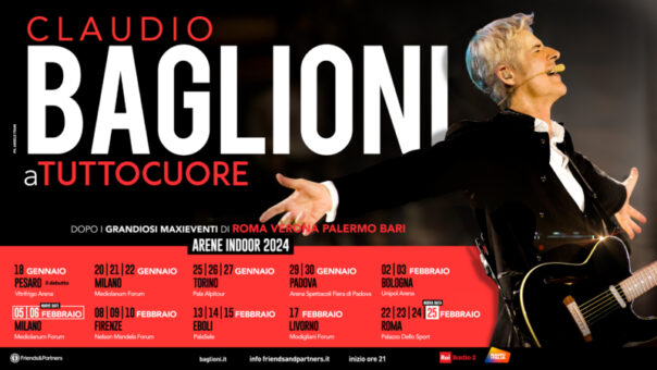 Claudio Baglioni: il Rock-Opera-Show “aTUTTOCUORE” si arricchisce di 3 date nelle grandi arene indoor del 2024
